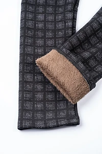 Vichy noir - Leggings doublés confortables