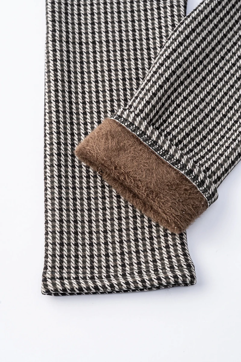 Twisted Lines - Cozy Lined Leggings