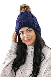 Purple - Cozy Lined Hat