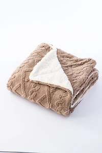 Walnut - Sherpa Blanket