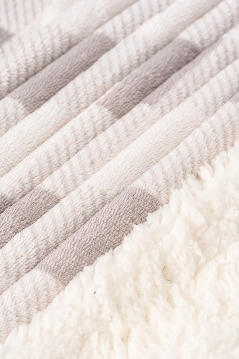 Walnut Plaid - Sherpa Blanket