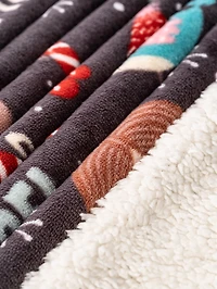 Holly Jolly Xmas - Sherpa Blanket