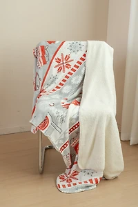 Forêt enneigée - Couverture Sherpa