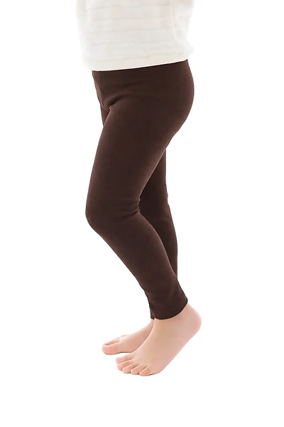 Brown Kid's - Cozy Lined Leggings