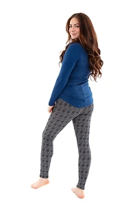 Abstract Lines - Cozy Lined Leggings