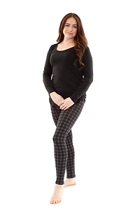 B&W Glen - Cozy Lined Leggings