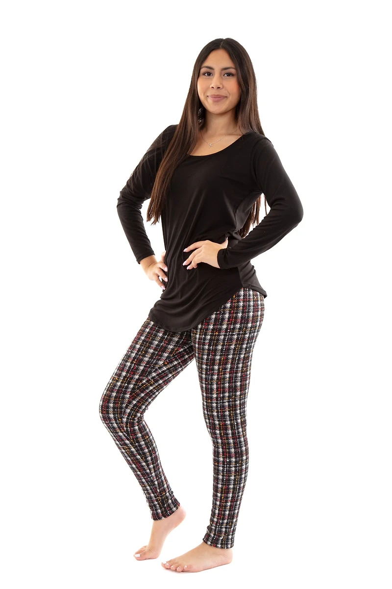 Majestic Plaid - Cozy Lined Leggings