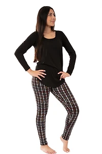 Majestic Plaid - Cozy Lined Leggings