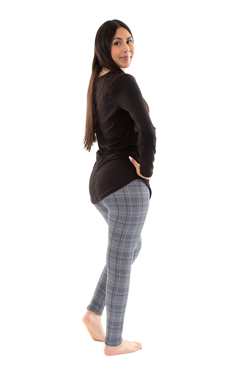 Glen Plaid - Cozy Lined Leggings