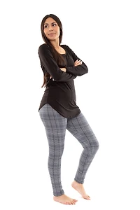 Glen Plaid - Cozy Lined Leggings