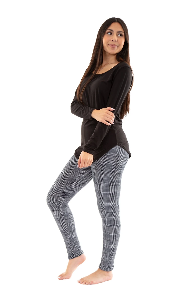 Glen Plaid - Cozy Lined Leggings