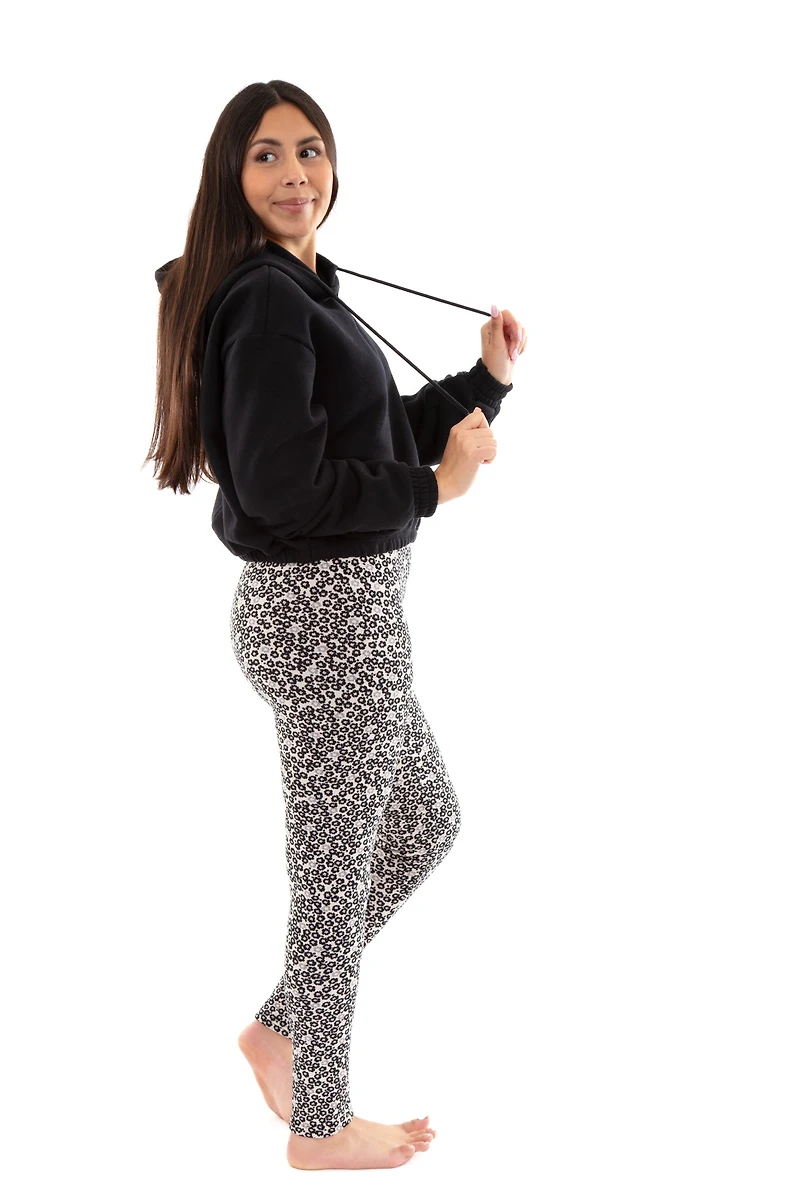 Petite G&B Flowers - Cozy Lined Leggings