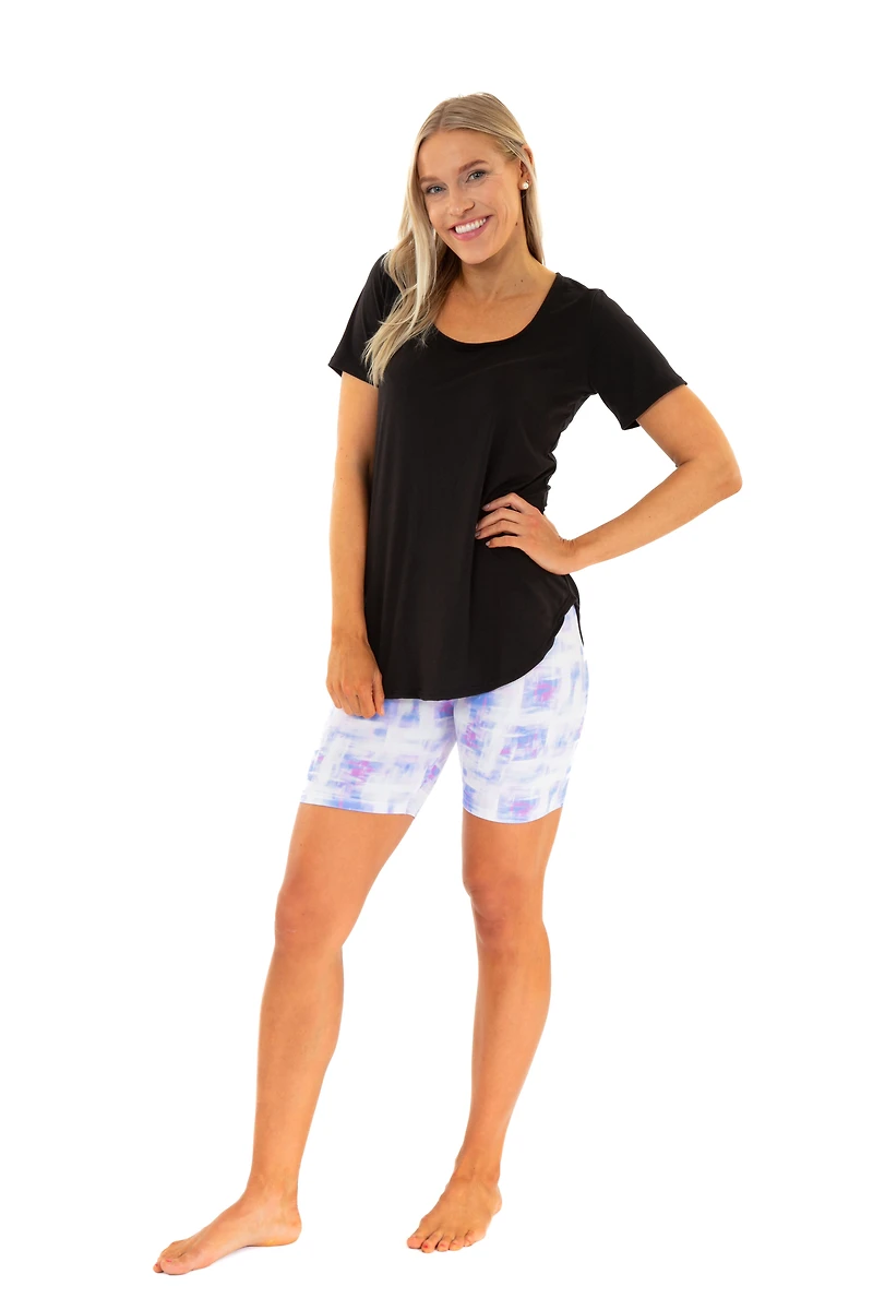 Couleurs bleu et rose - shorts