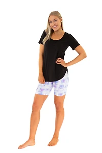 Couleurs bleu et rose - shorts