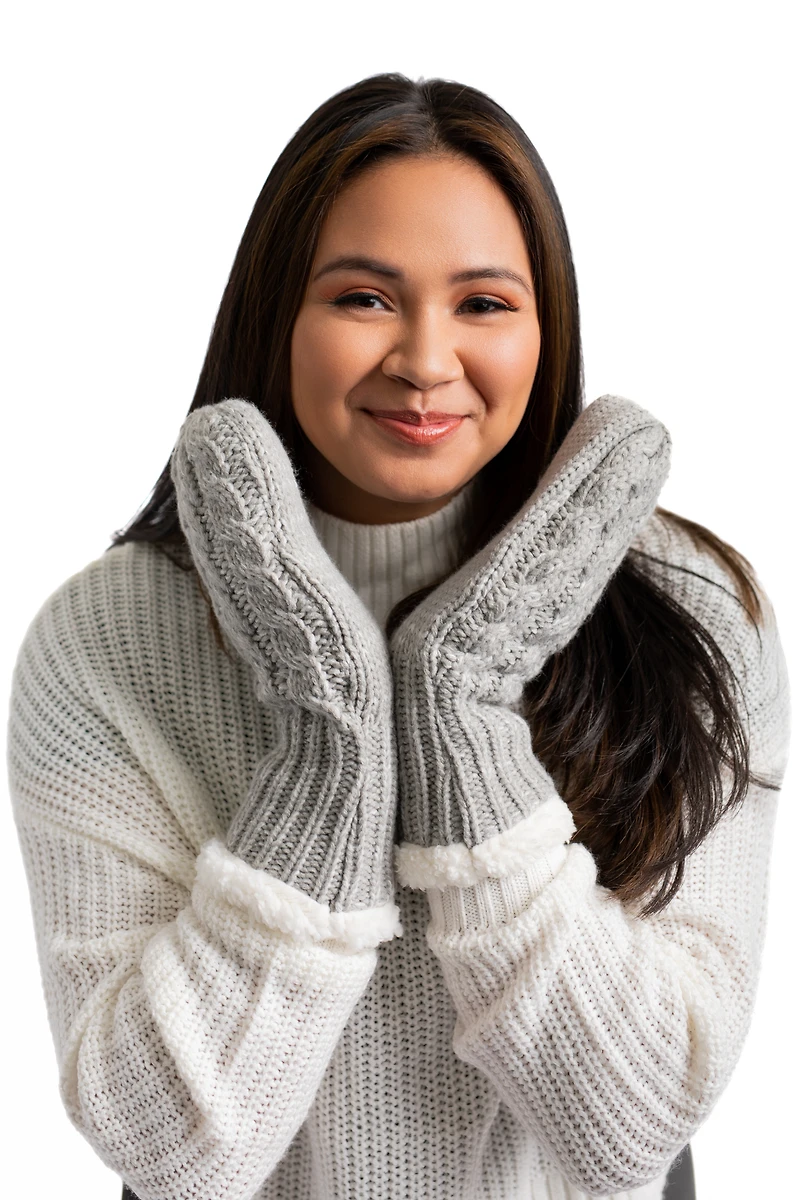 Pink - Cozy Lined Mittens