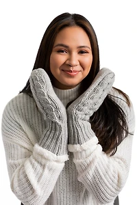 Pink - Cozy Lined Mittens