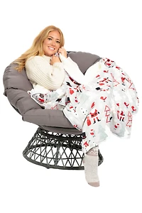 Cuddly Snowman - Sherpa Blanket