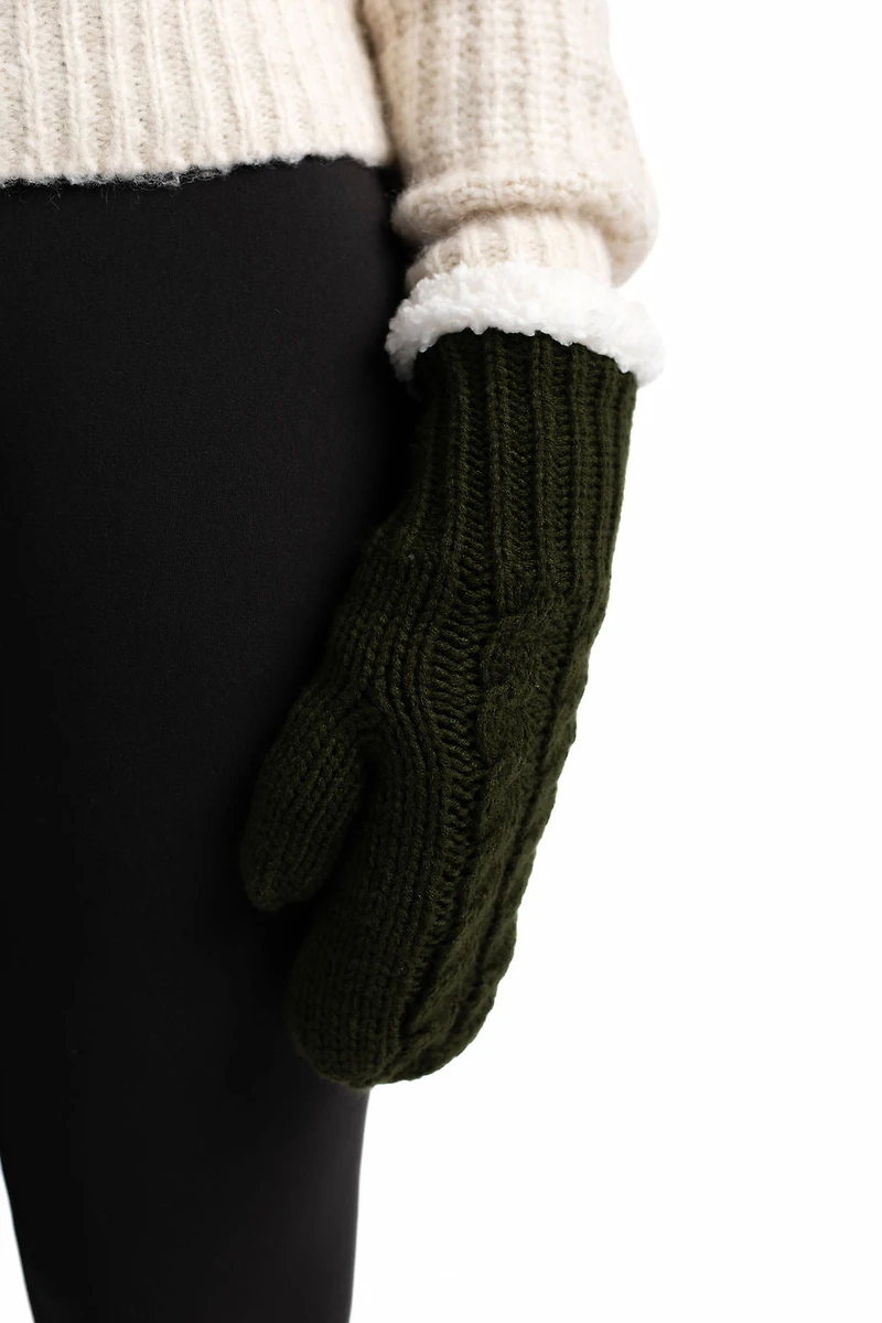 Pink - Cozy Lined Mittens