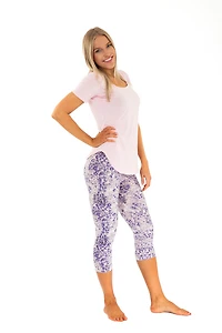 Impression violette - Capris