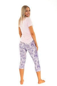 Impression violette - Capris