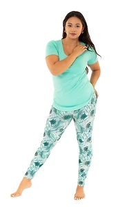 Marguerites vertes - Leggings toutes saisons