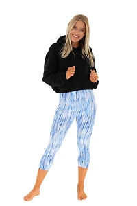 Lignes en bleu - capris
