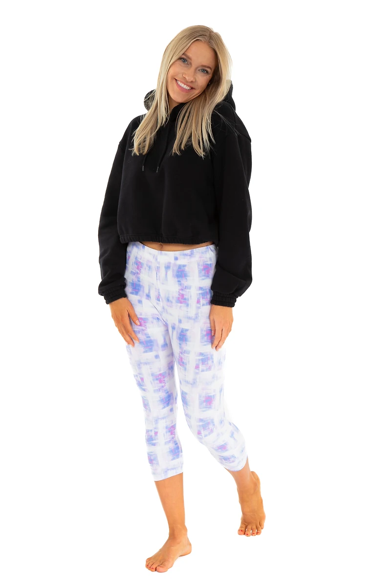 Couleurs bleu et rose - Capris