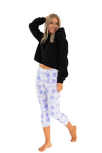 Couleurs bleu et rose - Capris