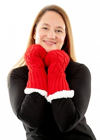 Black - Cozy Lined Mittens