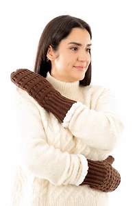 Grey - Cozy Lined Mittens