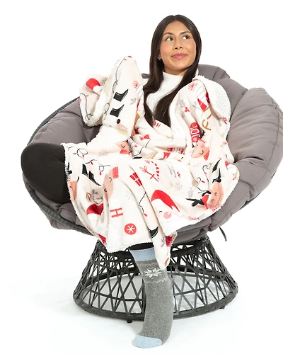 Cozy Claus - Sherpa Blanket