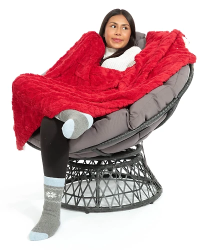 Cherry - Sherpa Blanket