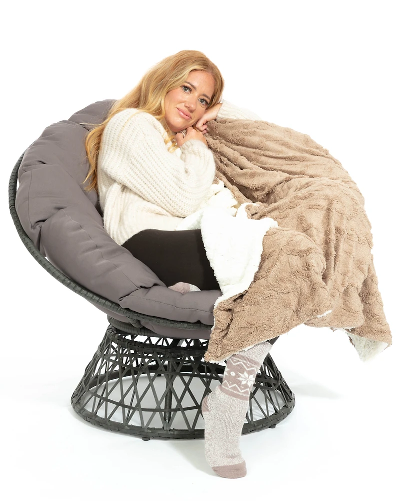 Walnut - Sherpa Blanket