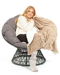 Walnut - Sherpa Blanket