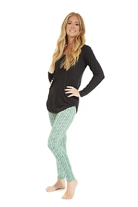 Green Design - Cozy Lined Leggings
