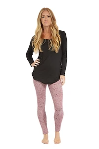 Tropical Lines - Cozy Lined Leggings