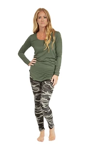 Camouflage - Leggings doublés confortables