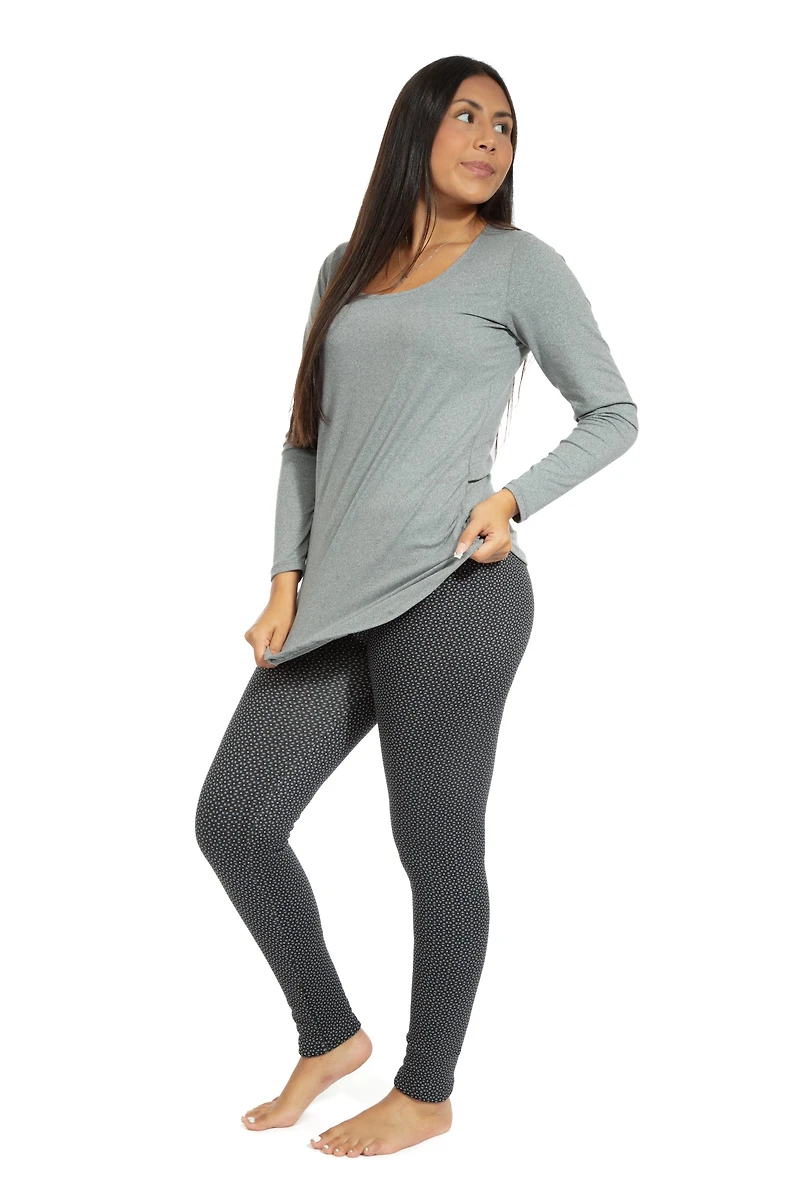 Tiny Squares - Cozy Lined Leggings