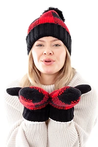 Black & Red Just Cozy Set