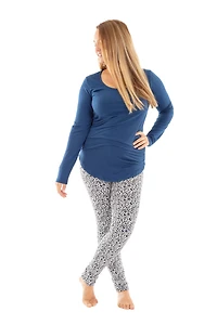 Blue Tiger - Cozy Lined Leggings