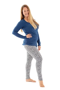 Blue Tiger - Cozy Lined Leggings