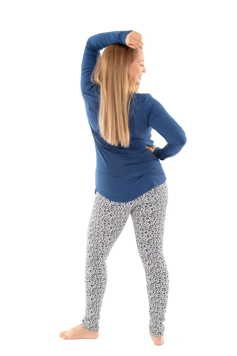 Blue Tiger - Cozy Lined Leggings