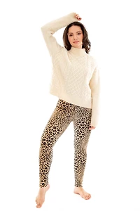 Wild Leopard - Cozy Lined Leggings