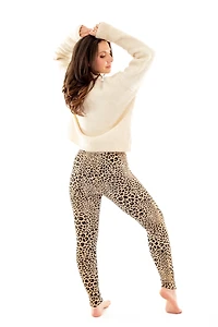 Wild Leopard - Cozy Lined Leggings