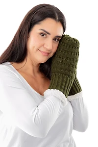 Pink - Cozy Lined Mittens