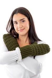 Pink - Cozy Lined Mittens