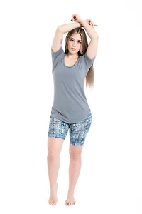 Blue Vintage Lines - Shorts