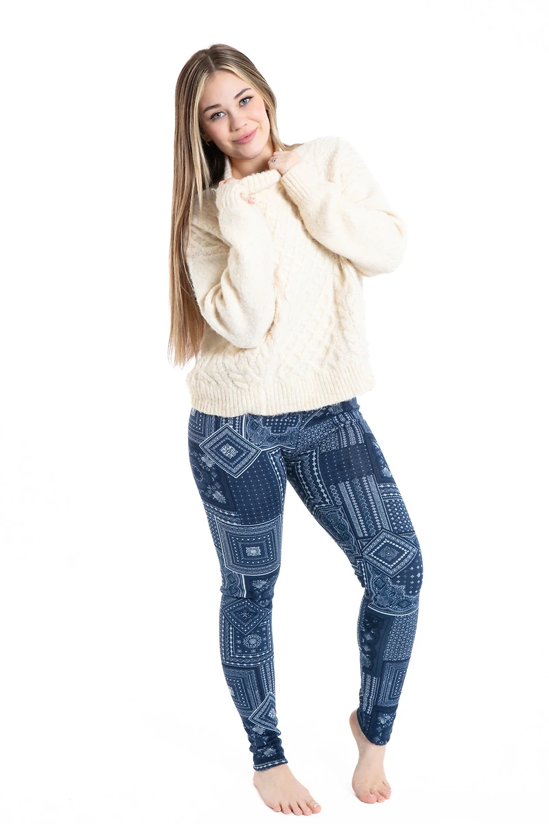 Patterns Blue - Cozy Lined