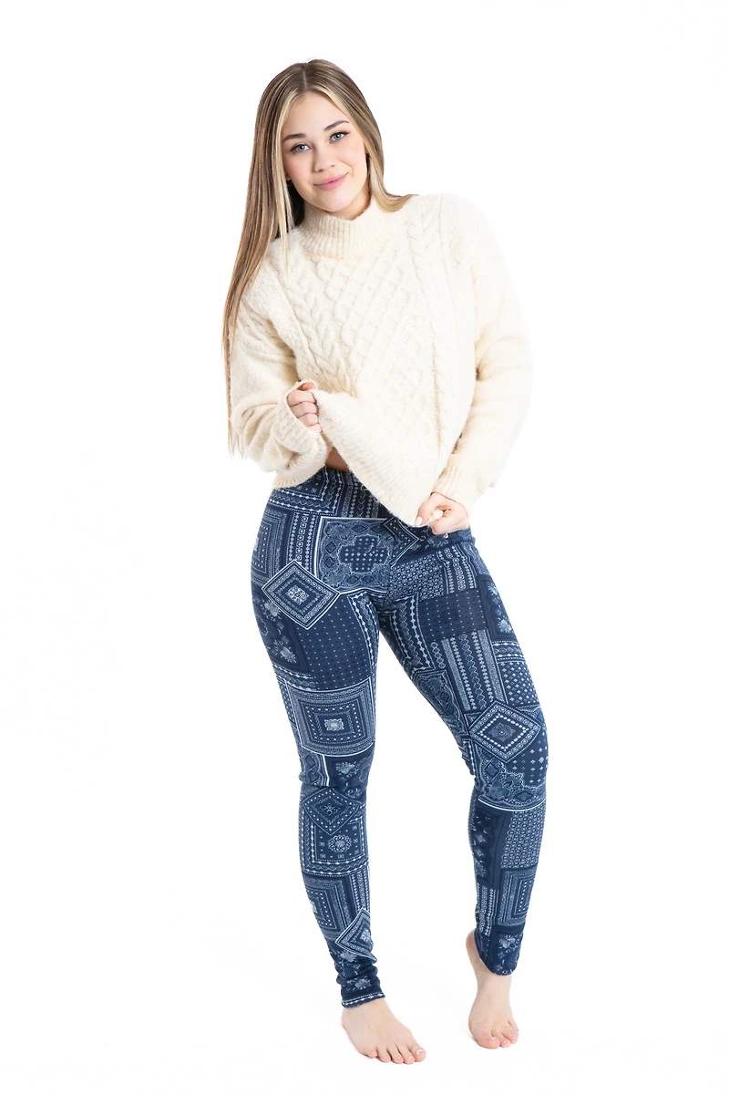 Patterns Blue - Cozy Lined