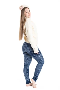 Patterns Blue - Cozy Lined